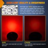 Nilight 2PCS 4" Round Red White LED Trailer Tail Lights