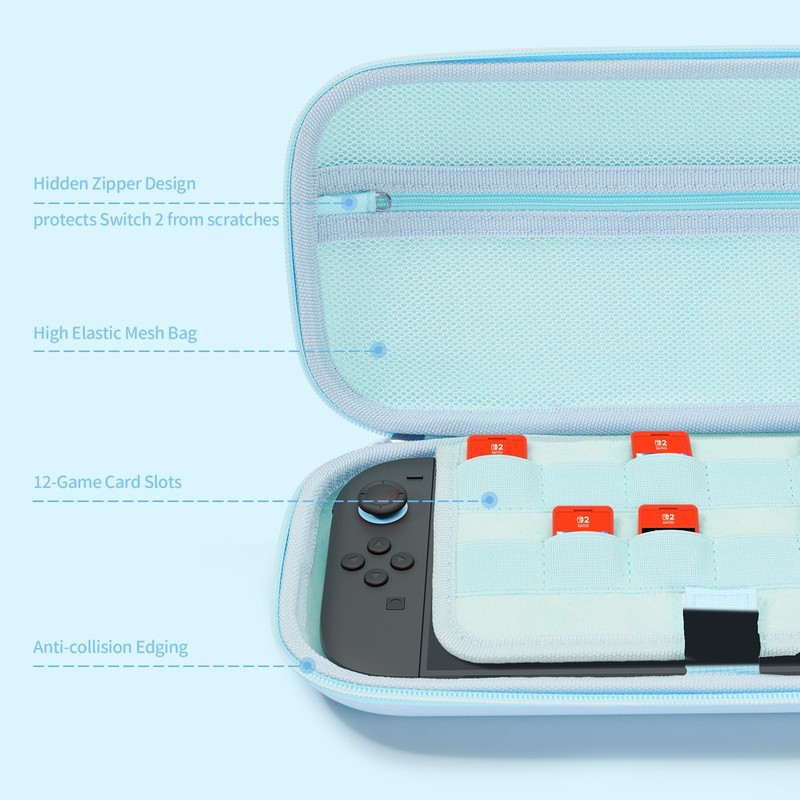 GeekShare Portable Carrying Case Compatible with Switch 2 (2025), Hard