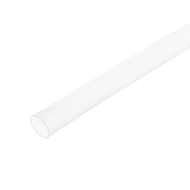sourcing map PTFE Heat Shrink Tubing 4 to 1 Ratio, 3.3ft x 0.37" Clear Insulating Tubing High Temperature Shrinking Tube
