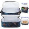 FlowFly Double Decker Cooler Insulated Lunch Bag Large Tote for