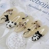 Siamese cat handmade nail tips - Almond M / 샴