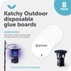Katchy Outdoor Insect Trap Glue Board Refills, 8-Pack, Catcher &