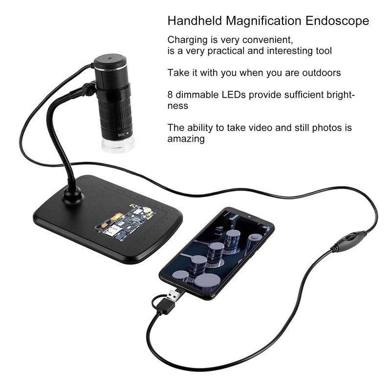 Handheld Magnification Endoscope 3 in 1 Interface USB HD Digital