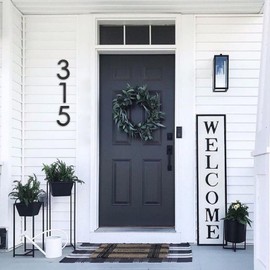 8 Inch House Numbers for Outside Modern | Large Floating Black House Numbers | Address Numbers/Door Garage Gate |911 Visibility Signage (0)