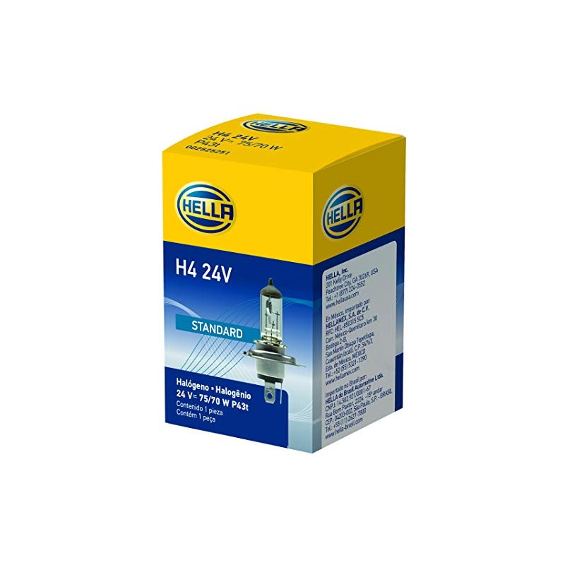 HELLA H4 24V Standard Halogen Bulb, 75/70W