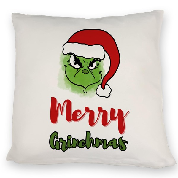 speecheese Merry Grinchmas Christmas Cushion A Christmas Decorative Cushion for