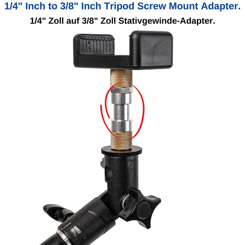 1/4 Inch to 3/8 Inch Female Thread Camera Adapter Screw,