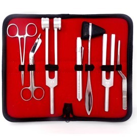 A2Z SCILAB 7pc Emergency First AID Response KIT, Diagnostic Reflex Examination Instruments - Ideal for EMT, Nurses,Students, Paramedic - Complete Diagnostic Tools Starter Kit with Carrying Case