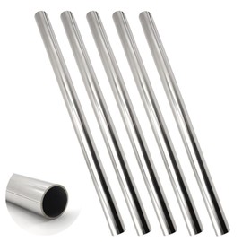 5Pcs 1inch OD Stainless Steel Tube 3/50inch Wall Thickness 304 Stainless Steel Seamless Tubing Round Metal Pipe 15.75in Length Industrial Metal Straight Tubes