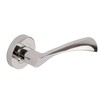 Excel Architectural Door Handles & Push Button Privacy Latch, Polished