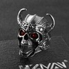 HZMAN Stainless Steel Skull Ring for Men Boys Gothic Punk