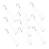 FUNOMOCYA 10Pcs Flower Pot Hanging Hooks Durable Plastic Planter Hangers
