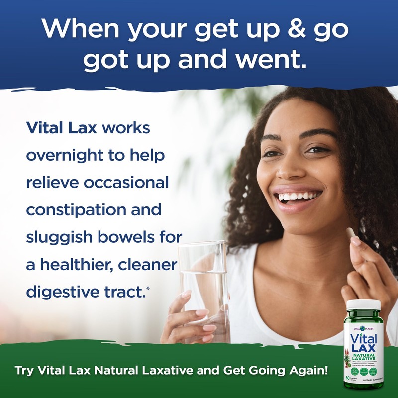Vital Planet - Vital Lax Natural Laxative Cleanse Supplement for
