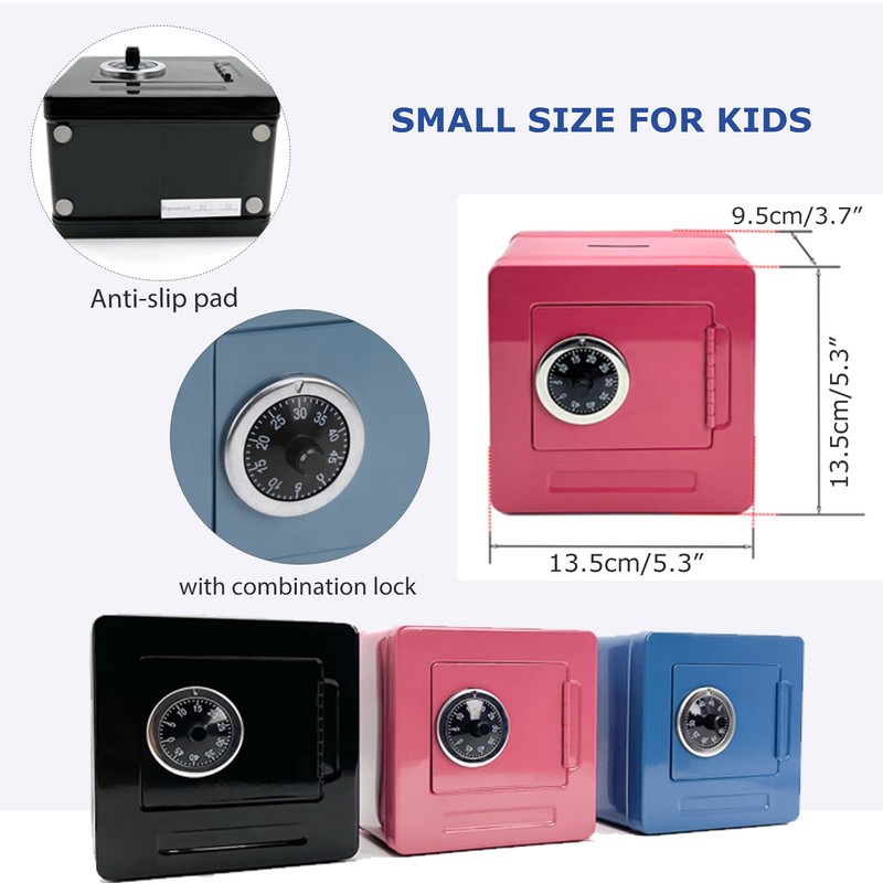 Safe and Locker, Metal Home Safe Money Safe with Code,