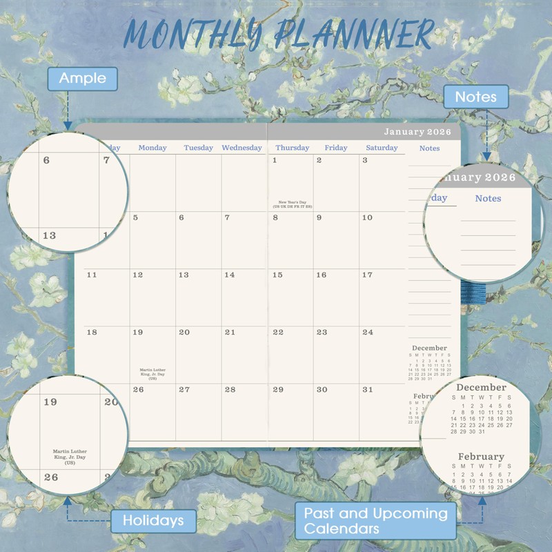 2026-2028 Pocket Planner/Calendar - 3 Year Monthly Planner 2026-2028, Jan