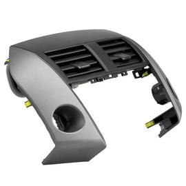 Embellecedor de ventilación de aire central para salpicadero compatible con Toyota RAV4 2006-2012, panel de instrumentos, bisel de cubierta de ventilación de CA, reemplaza 55670-42060-B0, 55413-42070