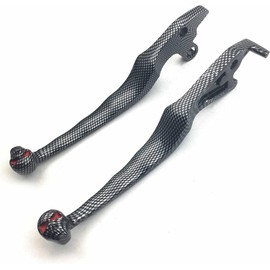 Motorcycle Black Brake Clutch Skull Hand Levers Fit for Suzuki Intruder 800 1400 1500 by SMT-MOTO