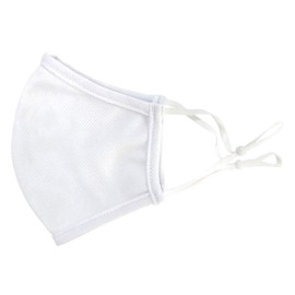 ZIP CORPORATION 85550 Mask, For Spring and Summer, Cool, Washable, Cloth Mask, Easy to Breathe 3D Structure, Ear Lace, White, Adults, Regular, Large Size