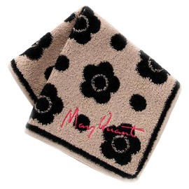 MARY QUANT 192005-1201-04 Women's Towel Handkerchief, Beige, Approx. 9.8 inches (25 cm), Handkerchief Towel, Hand Towel, Women's