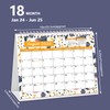 Desk Calendar 2024, Monthly Desktop Calendar, Standing Flip Calendar with