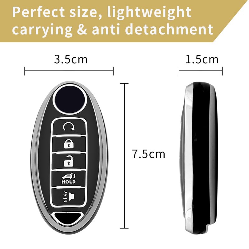 Unique Logo Key Fob Cover Case Compatible for Infiniti Q50