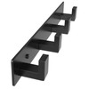 PMMASTO Coat Rack Wall Mount with L Shaped Black Coat