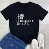 BLACKMYTH Women Cute Tees I Came Graphic T Shirts Black
