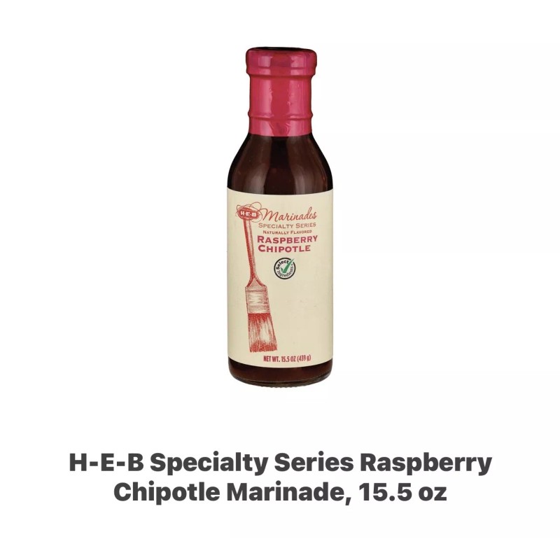 HEB MERINADES Raspberry Chipolte 15.5 oz. (pack of 3). BBQ