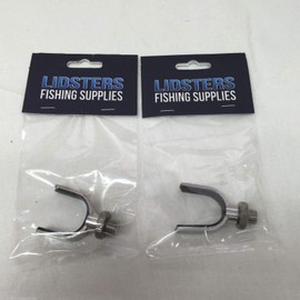 2 Stainless Steel Fishing U Rod Rests Carp Coarse Rod Pod Lidsters Tackle