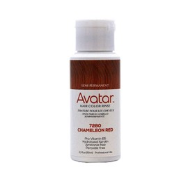 Avatar Semi Permanent Hair Color Rinse, 7280, Chameleon Red, 2.1oz