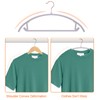 OIKA Heavy Duty Hangers 50 Pack - No Shoulder Bump