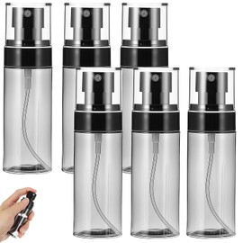 agogue 6 Stück Sprühflasche Klein 60ml Zerstäuber Sprühflasche Kleine Sprühflaschen Zum Befüllen Schwarz 12.6 * 3.4 cm für Parfüm Waschmittel und Shampoo usw