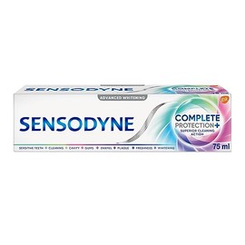 Sensodyne Complete Protection & Advanced Whitening Toothpaste For Sensitive Teeth, Eliminates Bad Breath, 75ml