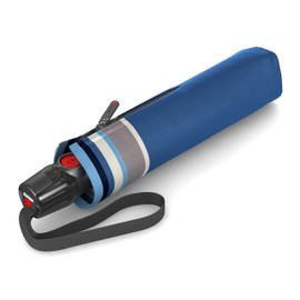 Knirps T.200 Duomatic Animal Pocket Umbrella – Automatic Open and Closing – Stormproof – Windproof – Animal Look T.200 Duomatic, Grace Blue Stripe