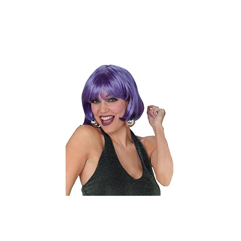 Purple Short Bob Costume Wig