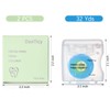 Coconut-Oil Infused Woven Dental Floss,Deep Clean Natural Vegetable Waxed Floss,Extra