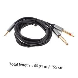 SHOWERORO Stereo Audio Splitter Cable to High Fidelity Auxiliary Cord for Laptop Computer and Home Audio Systems Durable Design with Sound Transmission