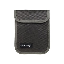 Mindvey Faraday Bags for Car Key Fobs, Credit Cards, Smart Watches/Data Privacy, Electronic Device Security, Anti-Hacking Card Protection 5G RF & RFID Shielding (1, Gray)