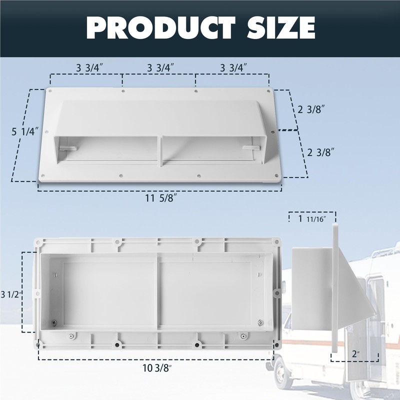 TonGass RV Range Hood Vent Cover for Camper, RV Exhaust