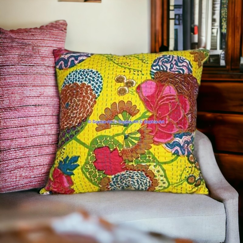 Chic Decorative Cover Bohemian Hippie Sofa Pillow Case Fruit Handmade