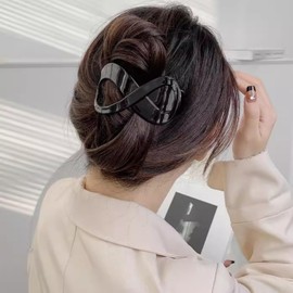 French Concord Curved Hair Clips for Women 3.4 Inch Flat Hair Claw Clips for Thick Hair Duckbill Hair Clips Hair Clops