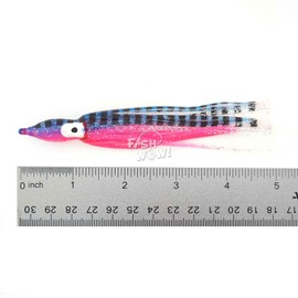 100pcs Squid Skirts 4 3/4 inch Hoochies 12cm Octopus Fishing Soft Lure -10 Colors- Purple Black, Red Tiger, Rainbow, Orange Yellow, Chartreuse, Blue Clear
