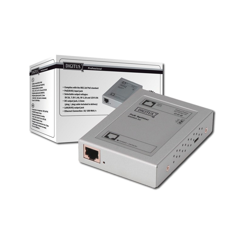DIGITUS PoE Extender Injectors Splitters and Other Devices