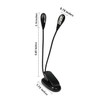 OsAtNb 8 LED Music Stand Light 3modes USB Book Light