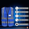 Reflective Security Safety Vests Heavy Duty with 7 Pockets and