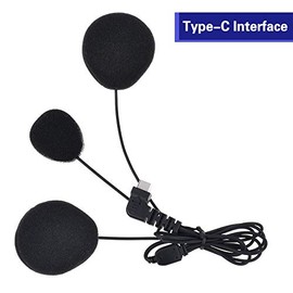 Yaconob - Auriculares Bluetooth para motocicleta BT-S3 tipo C, Soft Microphone