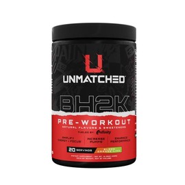 Unmatched BH2K All-Natural Pre-Workout Supplement for Bodybuilding, Powerlifting and Heavy Duty Workout Dietary Healthcare Edible Fitness Optimum - Flavor: Blood Orange Lime