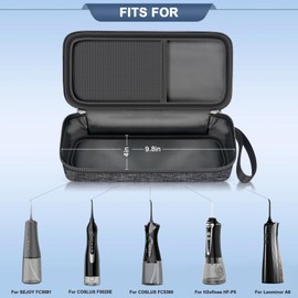 Case Compatible with COSLUS/ for Nicwell/ for Waterpik/ for Leominor/ for Bitvae Water Dental Flosser Teeth Pick Cordless Irrigator. Water Floss Pick Carrying Storage Holder for Accessories (Bag Only)