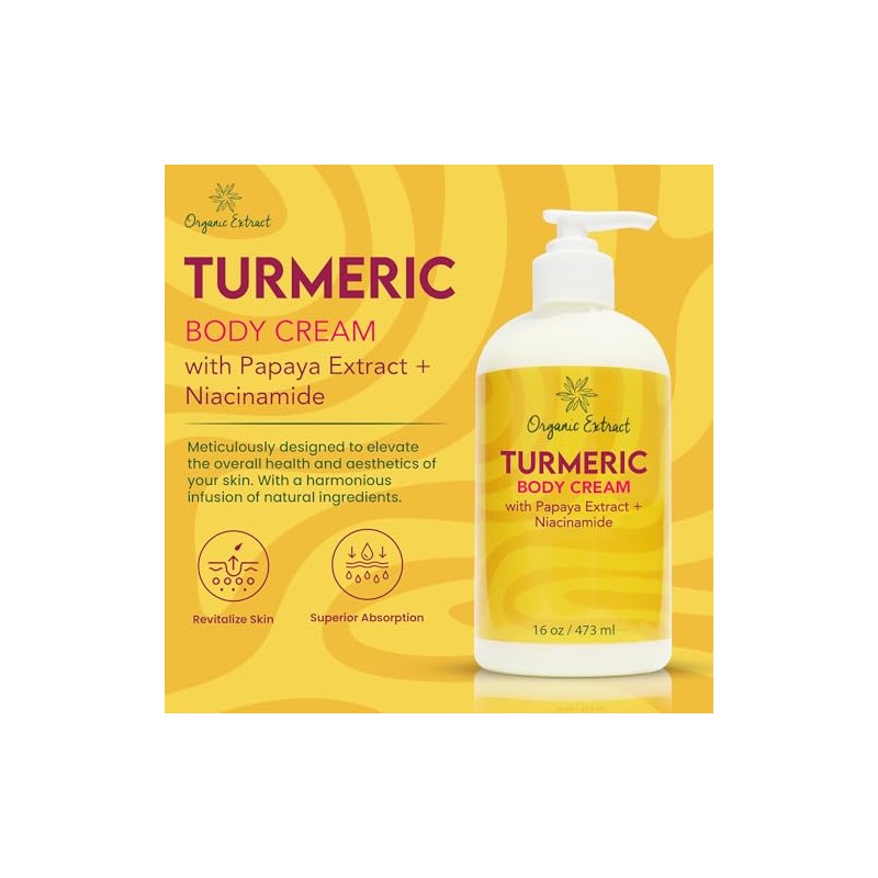 Turmeric Body Cream - 16 fl oz/473 ml - Deep