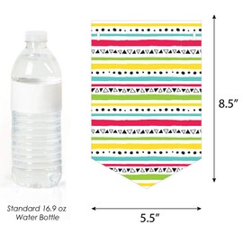 Big Dot of Happiness Taco ‘Bout Fun - Mexican Fiesta Birthday Party Bunting Banner - Birthday Party Decorations - Happy Birthday